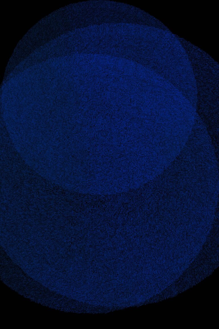The Submission (a series) by Shiblee Muneer — Silver leaf layered over blue color film on black-coated canvas, glazed with transparent resin. Part of the exhibition 'The Submission' at ArtScene Gallery.