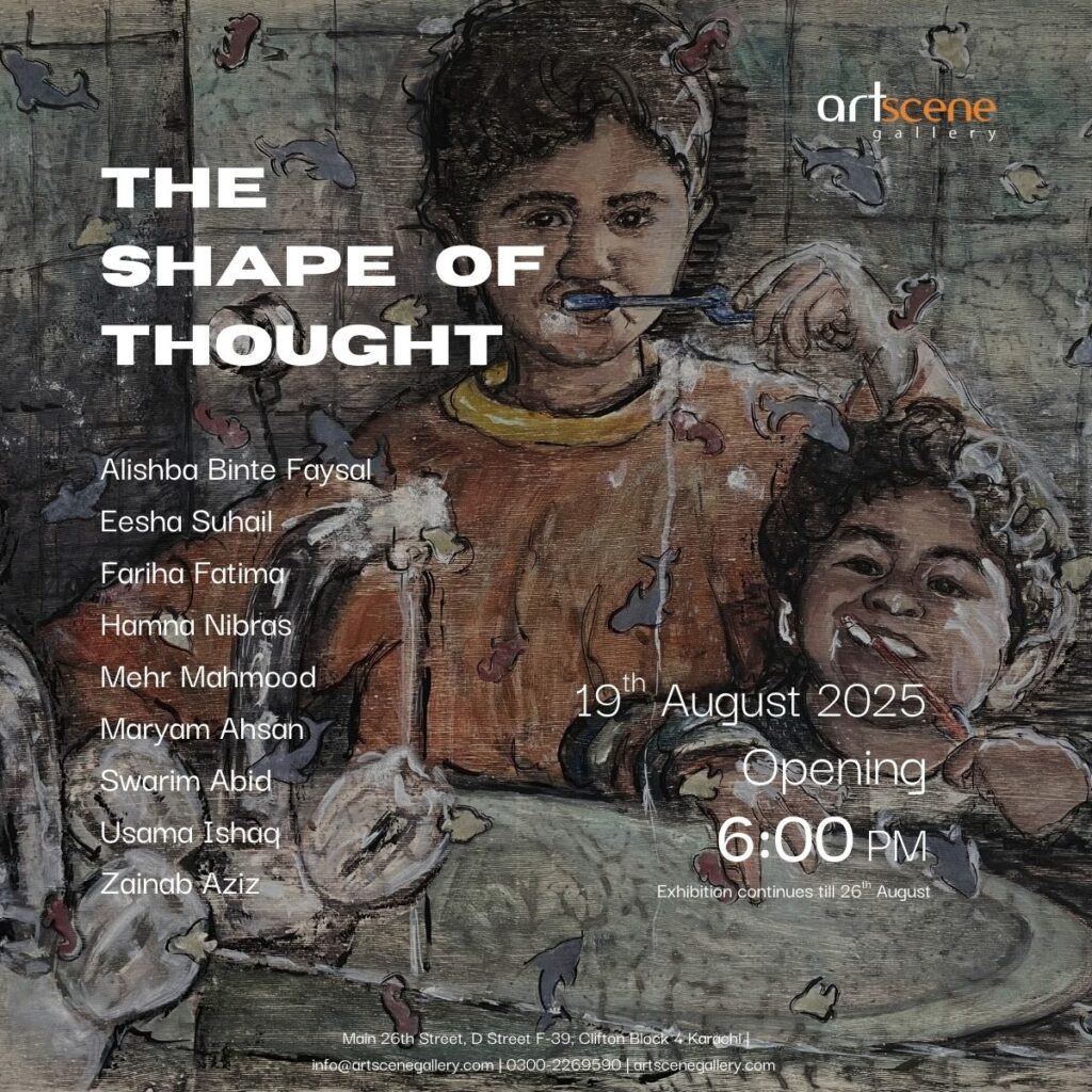 The Shape of Thought , Opening on 19th August , 6:00 PM at Artscene Gallery